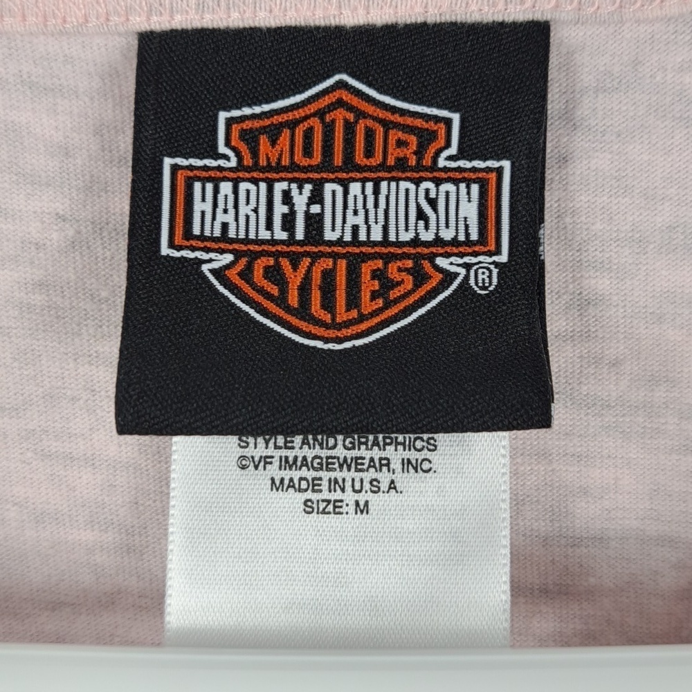 Harley-Davidson 2012 McDaniels South Bend IN Women's Heather Pink med t-shirt - Picture 7 of 8